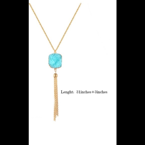 🔥LONG GOLD BOHEMIAN NECKLACE 🌻NWT🏷 - Picture 6 of 10